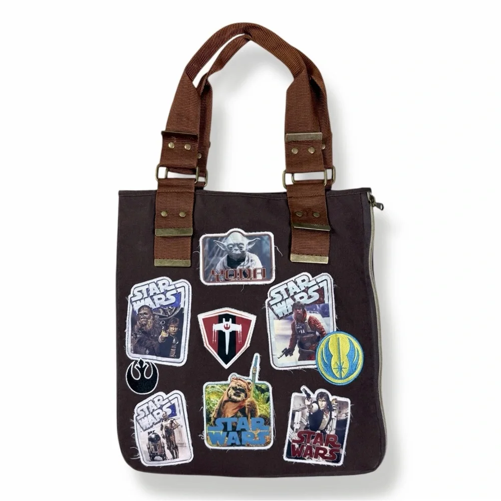 Star Wars Brown Messenger Bag with Patches
